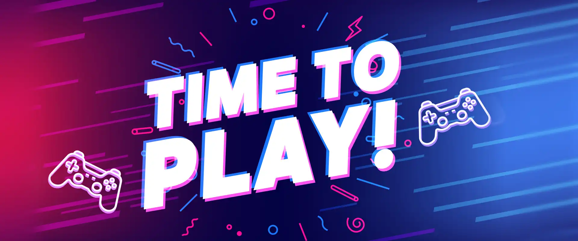 Schriftzug mit dem Text "Time to play"