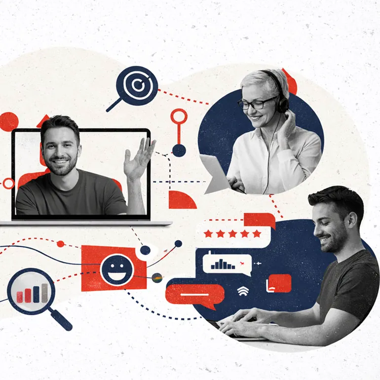 Menschen, die miteinander kommunizieren